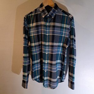 J. Crew Men's Small Long Sleeve Regular Fit Button Down Plaid Shirt